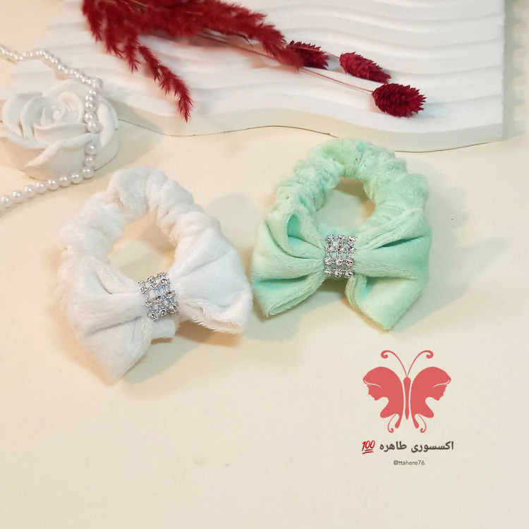 کش مو مخملی پاپیونی