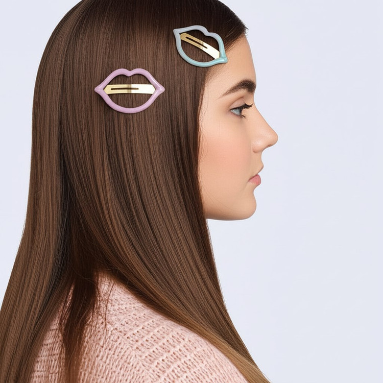 مدل گیره سر تق تقی طرح لب خیلی بزرگ