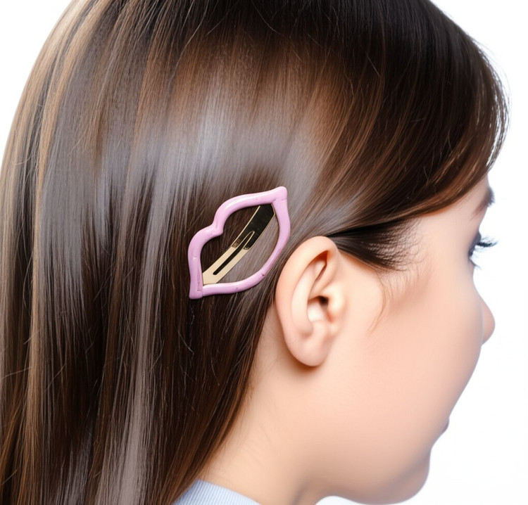 مدل گیره سر تق تقی طرح لب خیلی بزرگ