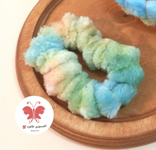 کش مو خز ریلی هفت رنگ پاستیلی