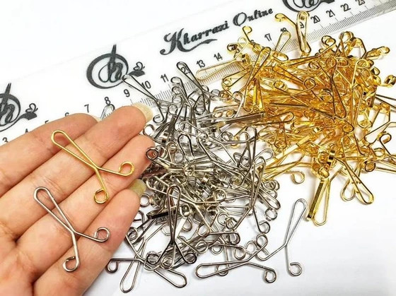 گیره روسری ساده لبه گرد 3 عددی