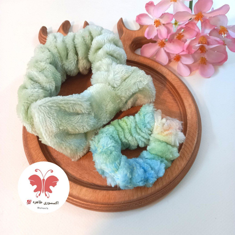 ست تل مو آرایشی و کش مو خز ریلی