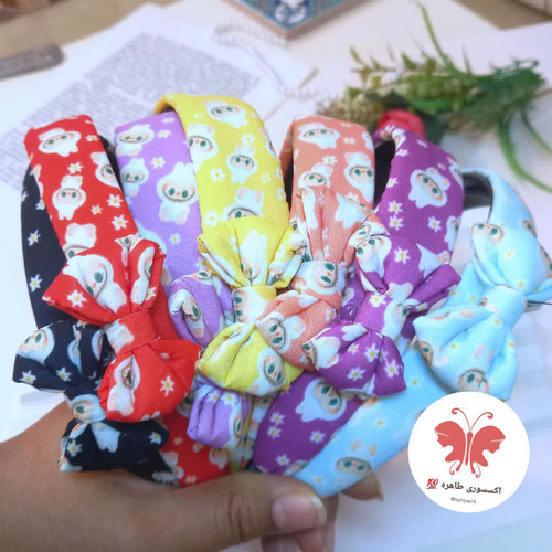 تل مو پارچه ای پاپیون دار لبوبو