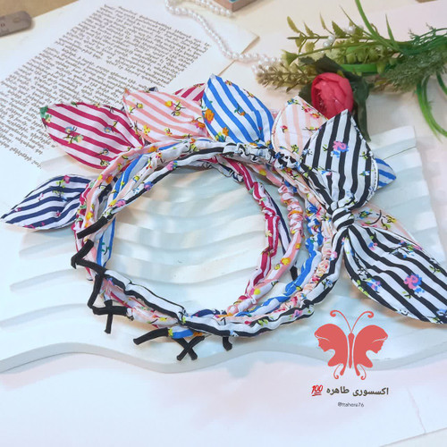 تل مو پاپیونی باریک گلدار