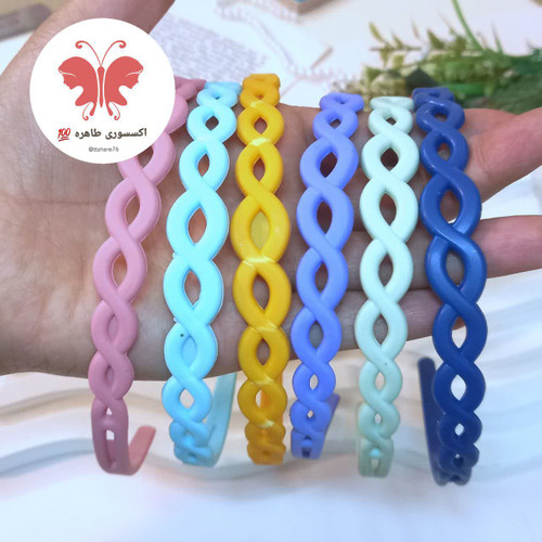 تل مو باریک طرح پیچ رنگی مات