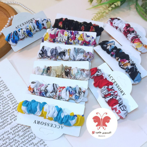 کش مو پارچه ای طرحدار