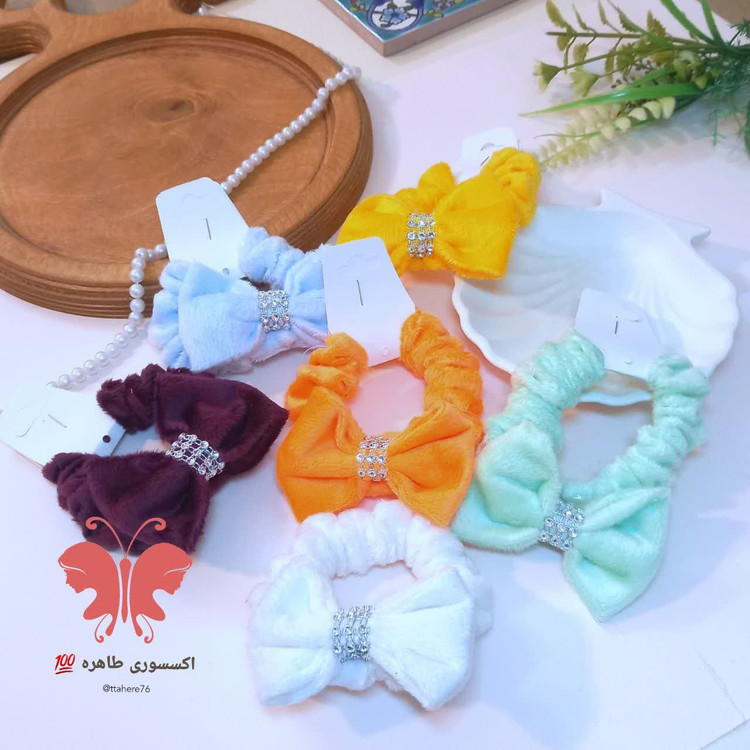 کش مو مخملی پاپیونی