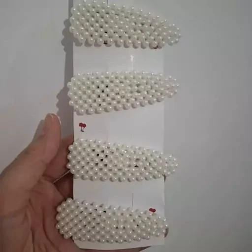 گیره سر تق تقی مرواریدی مثلث تو پر