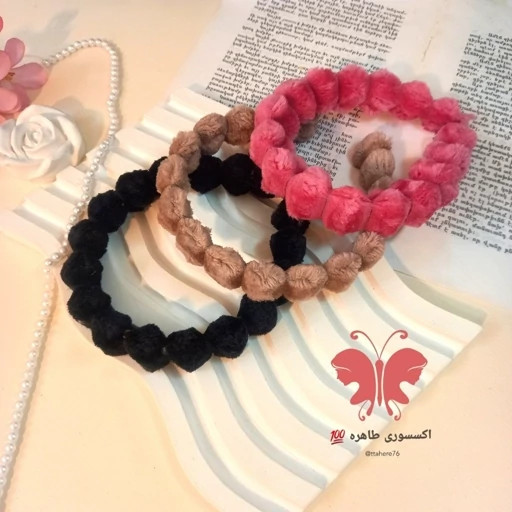 تل مو خز ریلی ساده و هفت رنگ کد 103