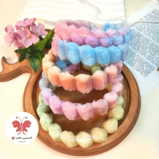 تل مو خز ریلی ساده و هفت رنگ کد 103