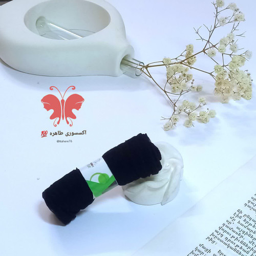 جوراب پارازین شیشه ای نیم ساق مشکی