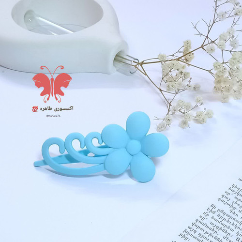 گیره سر انبری گل بزرگ پاستیلی کد ۵۲۱