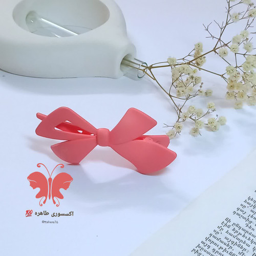 گیره سر انبری پاپیونی بزرگ پاستیلی کد ۵۲۴