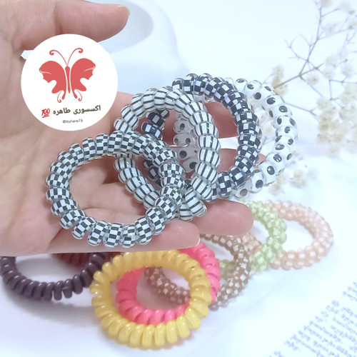 کش مو سیم تلفنی آبنباتی