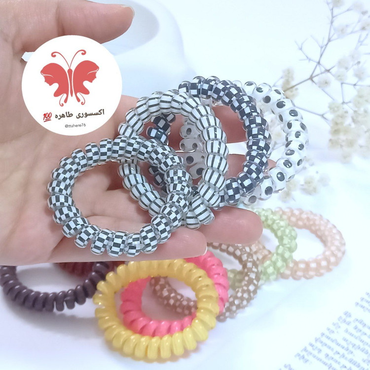 کش مو سیم تلفنی آبنباتی