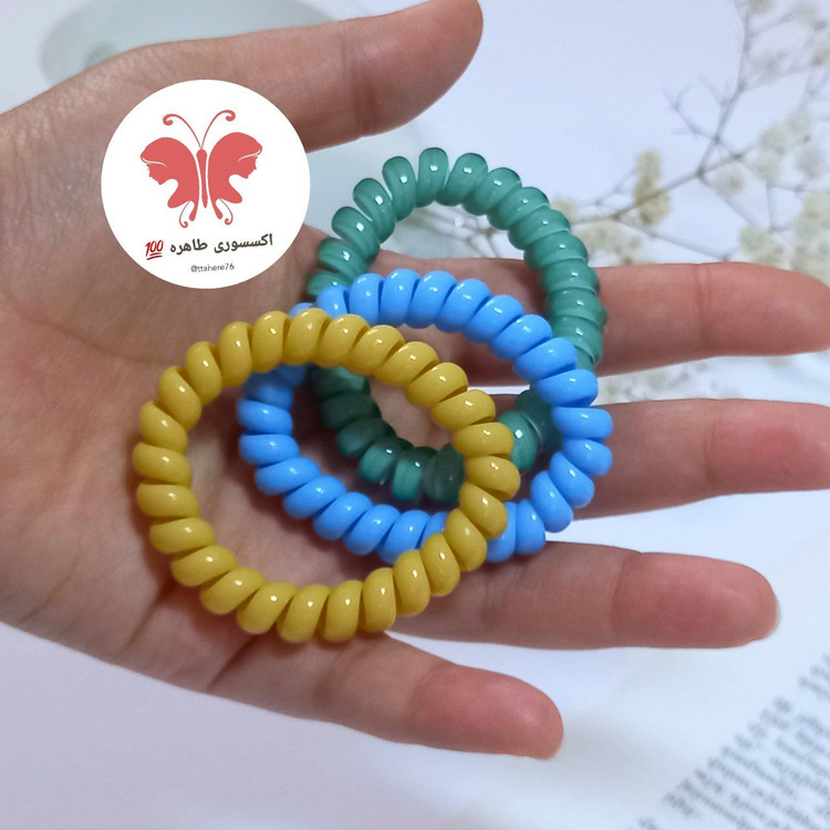 کش مو سیم تلفنی آبنباتی