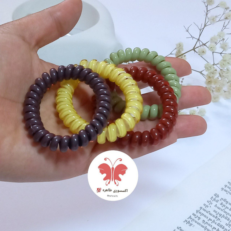 کش مو سیم تلفنی آبنباتی