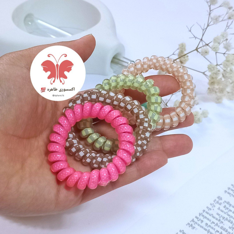 کش مو سیم تلفنی آبنباتی