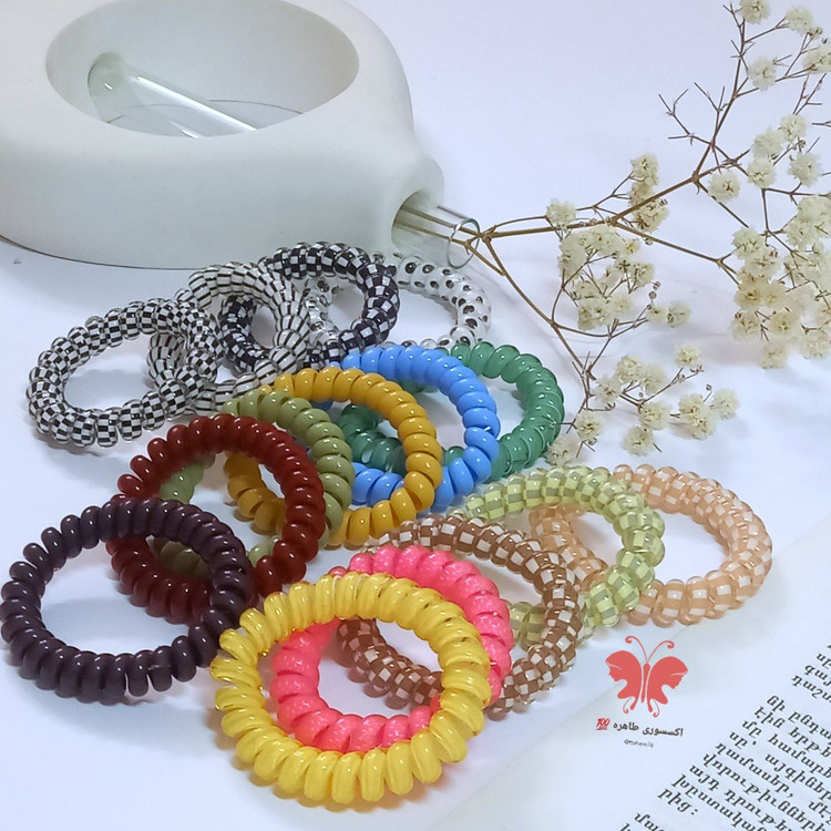 کش مو سیم تلفنی آبنباتی