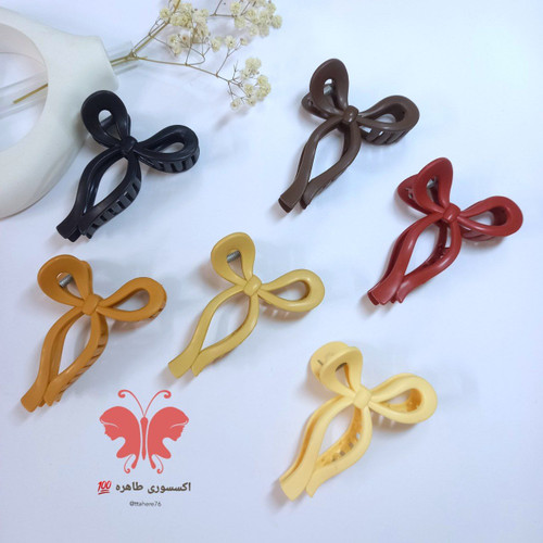 کلیپس مو پاپیونی کلاسیک مات کد 474