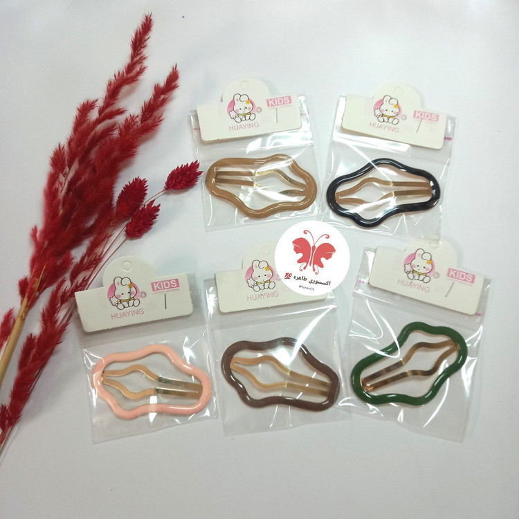 گیره سر تق تقی دفرمه رنگ نود 1 عددی