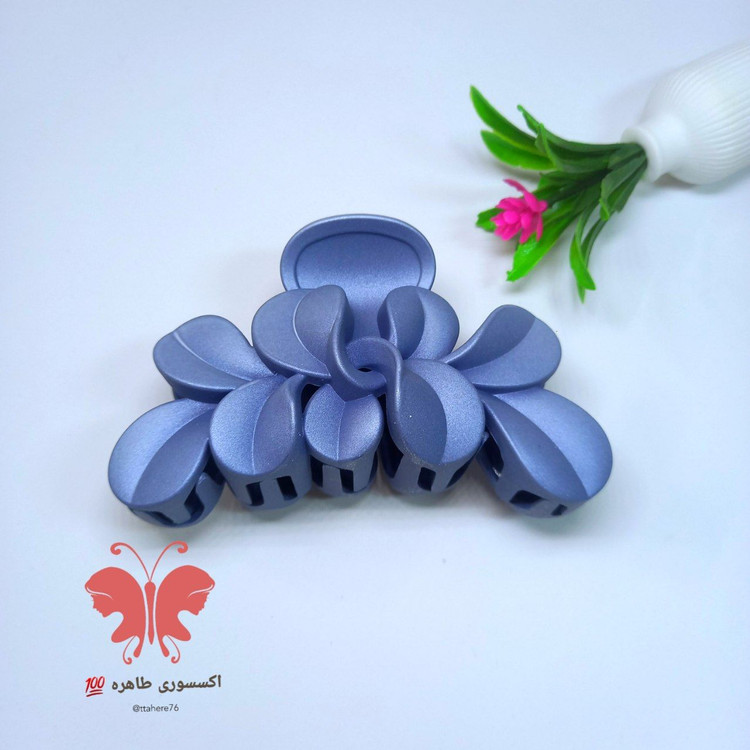 کلیپس مو گل بزرگ شمعی 13 سانتی کد 113