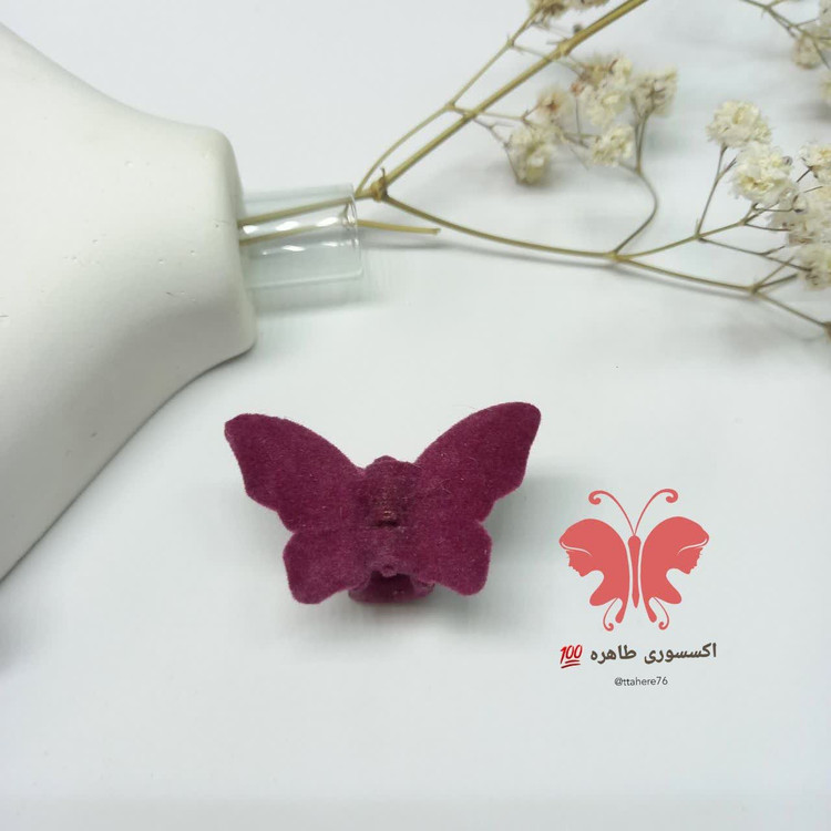 کلیپس مو پروانه مخملی کوچک کد ۵48
