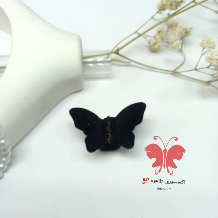 کلیپس مو پروانه مخملی کوچک کد ۵48
