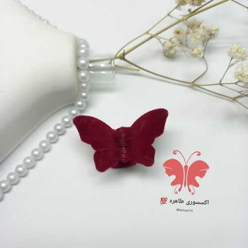 کلیپس مو پروانه مخملی کوچک کد ۵48