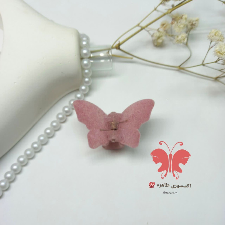 کلیپس مو پروانه مخملی کوچک کد ۵48