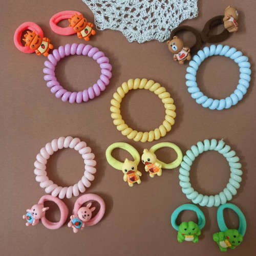 کش مو سیم تلفنی و حوله ای ۳ عددی کد ۵۵۳